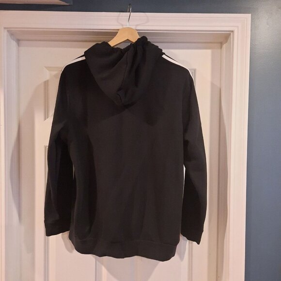 Adidas Hoodie Sweatshirt Womens 2XL XXL Black Essentials Lounge Sweater Soft - Picture 2 of 12